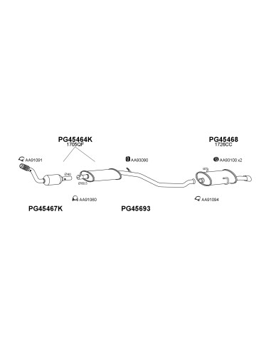 COMPATIBLE CON PEUGEOT 206 GTI 2.0 99...