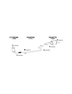 COMPATIBLE CON PEUGEOT 207 1.4 HDI 08 SILENCIOSO TRASERO