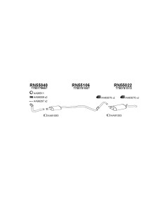 COMPATIBLE CON RENAULT EXPRESS 86 SILENCIOSO TRASERO