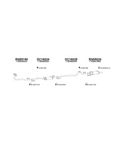 COMPATIBLE CON RENAULT 12 SILENCIOSO TRASERO 3 SUP
