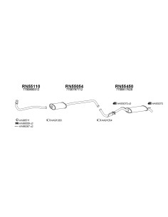 COMPATIBLE CON RENAULT CLIO 90 SILENCIOSO INTERIOR 1.2
