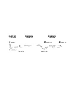 COMPATIBLE CON RENAULT CLIO 90 SILENCIOSO INTERIOR 1.1