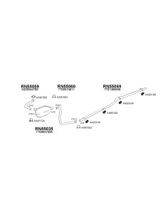 COMPATIBLE CON RENAULT 4TL GTL TUBO TRASERO