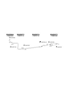 COMPATIBLE CON RENAULT 4 TL GTL 83 TUBO FRONTAL