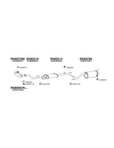 COMPATIBLE CON RENAULT 19 TD GTD TUBO COLECTOR