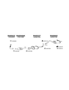 COMPATIBLE CON RENAULT KANGOO 1.9DTI 97 SILENCIOSO FRONTAL
