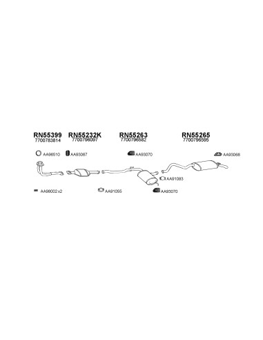 COMPATIBLE CON RENAULT 21 NEVADA 1.7 KAT 93...