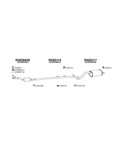 COMPATIBLE CON RENAULT TWINGO 1.2 07 SILENCIOSO TRASERO