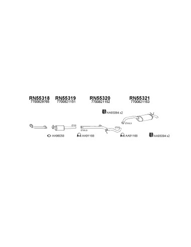 COMPATIBLE CON RENAULT SAFRANE 2.1TD 92...