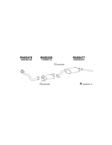 COMPATIBLE CON RENAULT TRAFIC T5.1 SILENCIOSO...