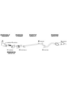 COMPATIBLE CON RENAULT MEGANE SCENICON 1.6 04 11 C CAT DPF