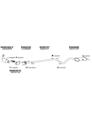 COMPATIBLE CON RENAULT MEGANE SCENICON 1.6 04...