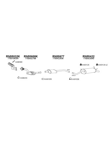 COMPATIBLE CON RENAULT MEGANE 1.6 8 2.0 99...