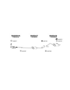 COMPATIBLE CON RENAULT KANGOO 97 SILENCIOSO FRONTAL 1.4