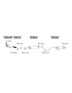 COMPATIBLE CON RENAULT MEGANE SCENICON 1.2 12 TUBO FRONTAL