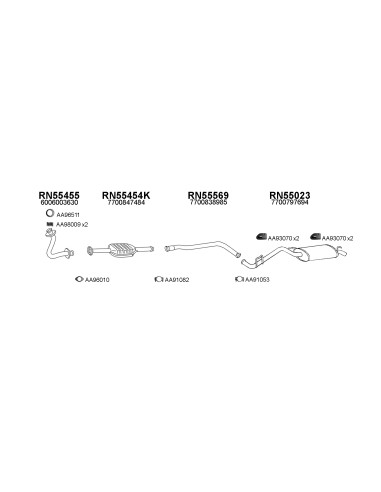 COMPATIBLE CON RENAULT CLIO EXPRESS 1.2I 90...