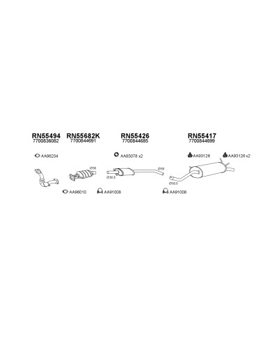 COMPATIBLE CON RENAULT MEGANE SCENIC 2.0i 96...