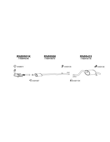 COMPATIBLE CON RENAULT CLIO II KANGOO 1.4 6 98 CAT