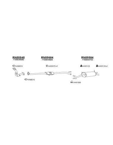 COMPATIBLE CON RENAULT MEGANE 1.9D 96 TUBO...