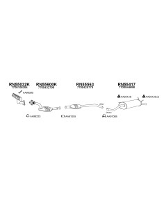 COMPATIBLE CON RENAULT MEGANE 1.6 1.9DCI 99 SILENCIOSO...