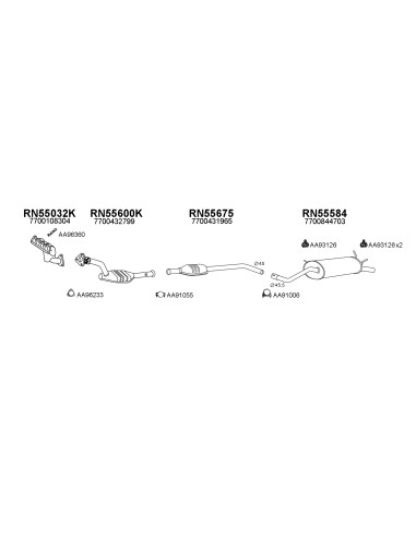 COMPATIBLE CON RENAULT MEGANE 1.4 16V 99 SILEN...