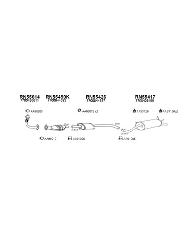 COMPATIBLE CON RENAULT MEGANE 1.9DTI 96 TUBO...