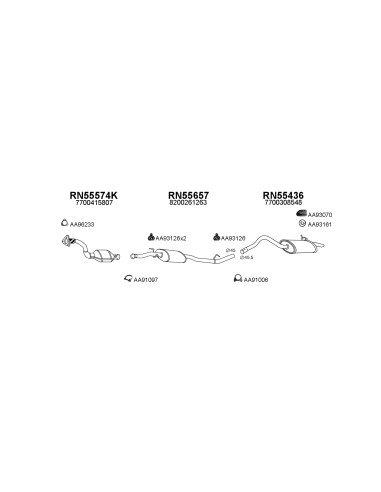 COMPATIBLE CON RENAULT KANGOO 1.9 99 SILENCIOSO...