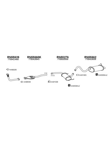 COMPATIBLE CON RENAULT LAGUNA 1.9DTI 2.2D TD 8V...