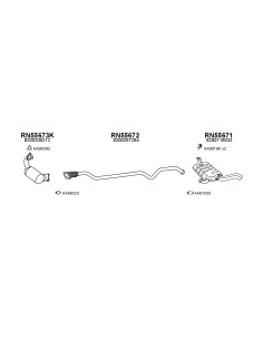 COMPATIBLE CON RENAULT LAGUNA 1.9 2.0 2.2 0107 SILENCIOSO...