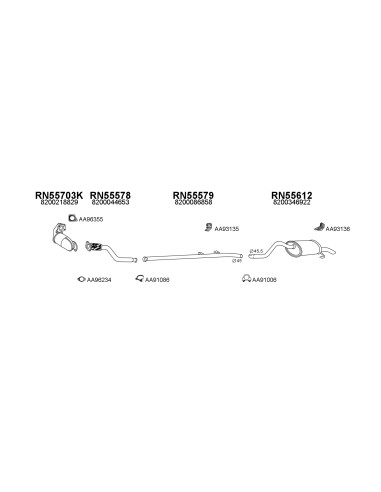 COMPATIBLE CON RENAULT CLIO II GRAND SCENIC II...