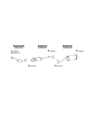 COMPATIBLE CON RENAULT CLIO 1.2 1.4 1.5DCI 0508...