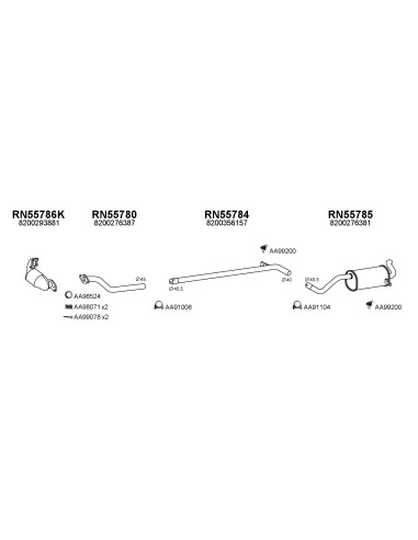 COMPATIBLE CON RENAULT MODUS 1.5DCI 04 TUBO...