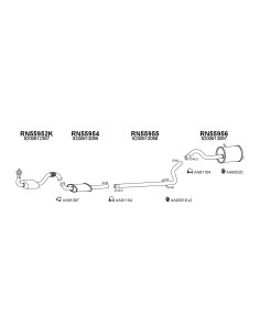 COMPATIBLE CON RENAULT KANGOO 1.6 08 TUBO INTERNO