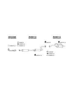 COMPATIBLE CON ROVER 216 1.6i 89 SILENCIOSO TRASERO