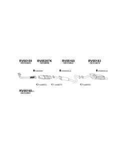 COMPATIBLE CON ROVER 214 1.4 KAT 95 SILENCIOSO TRASERO