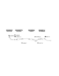 COMPATIBLE CON SKODA FELICIA 95 SILENCIOSO TRASERO 1.3 KAT