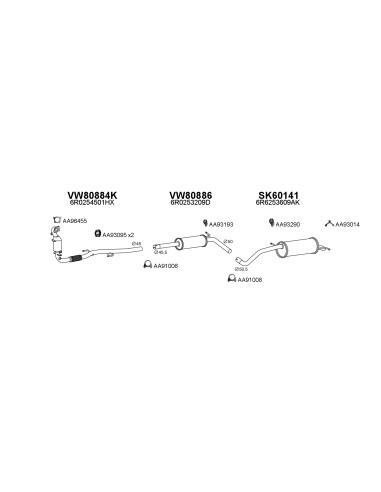 COMPATIBLE CON SKODA FABIA IBIZA 1.2TSI 1015...