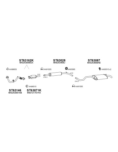 COMPATIBLE CON SEAT CORDOBA 1.4 9697 SILENC...