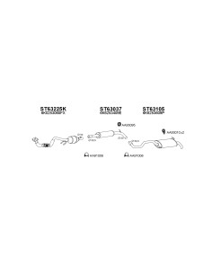 COMPATIBLE CON SEAT IBIZA 1.4 1.6 1.9TD 97 SILENCIOSO...