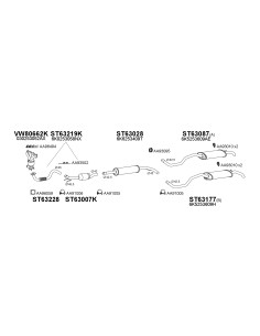 COMPATIBLE CON SEAT CORDOBA VOLKSWAGEN POLO 1.4i 9597...