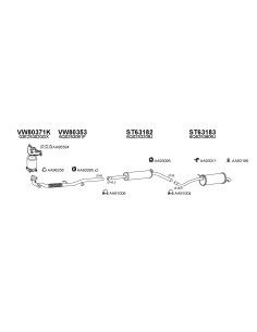 COMPATIBLE CON SEAT IBIZA 1.2 16V 02 SILENCIADOR TRASERO