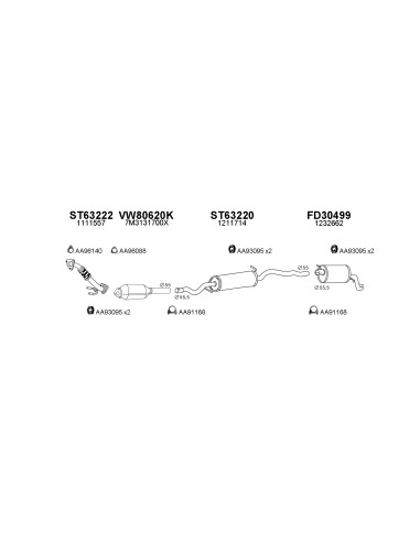 COMPATIBLE CON FORD GALAXY ALHAM SHARAN 1.9TDI...