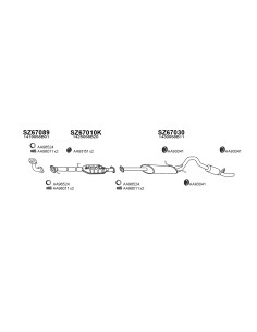 COMPATIBLE CON SUZUKI VITARA 1.6I KAT 16V 4X4JLX SE 94...