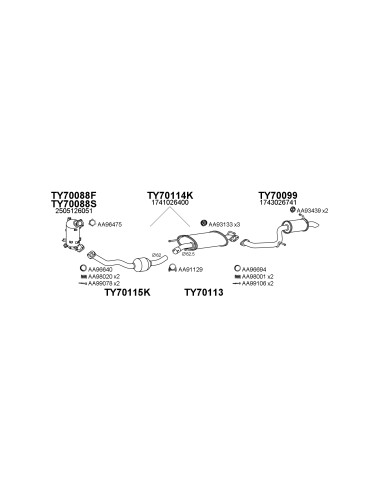 COMPATIBLE CON TOYOTA RAV4 2.2D4D 06 DPF