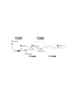 COMPATIBLE CON TOYOTA HI.ACE LH102 CONJ.TRASERO
