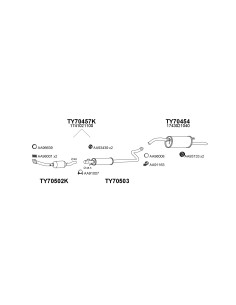 COMPATIBLE CON TOYOTA YARIS VERSO SILENCIOSO INTERNO