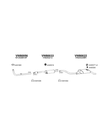 COMPATIBLE CON VOLKSWAGEN POLO 1.0 1 85...