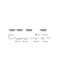 COMPATIBLE CON VOLKWAGEN GOLF 1.1 3 6 8 8386 SILENCIOSO...