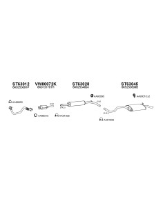 COMPATIBLE CON VOLKSWAGEN GOLF III CORDOBA IBIZA 1.0 1.3...