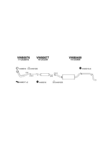 COMPATIBLE CON VOLKSWAGEN GOLF 1.5 1.6 8083...